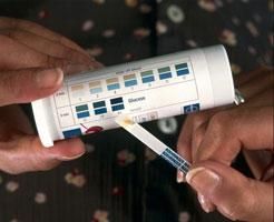 Simple test sticks can indicate the presence of glucose in the urine.